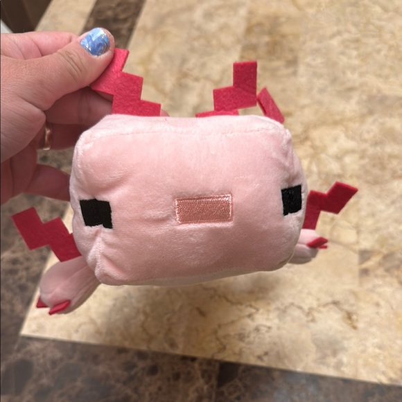 Pink Plush Stuffed Animal with Spikes - Picture 3 of 4